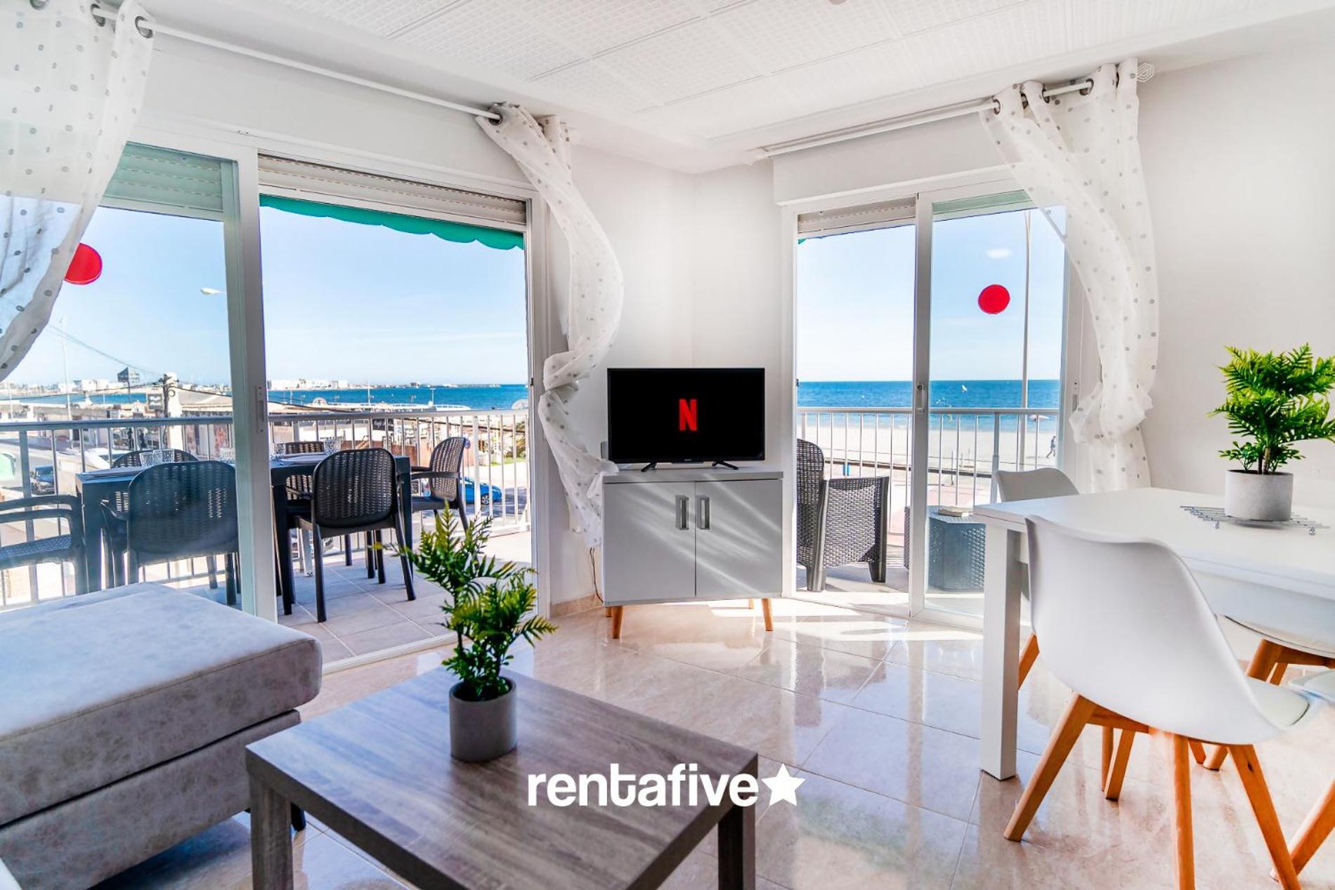 Rentafive Primera Linea Terraza Reformado Santa Pola Exterior photo